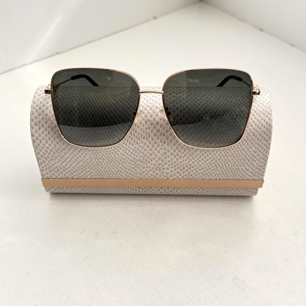 Jimmy Choo Women's Hester 59mm Sunglasses Summer Vacation Smoke Lenses UV‎